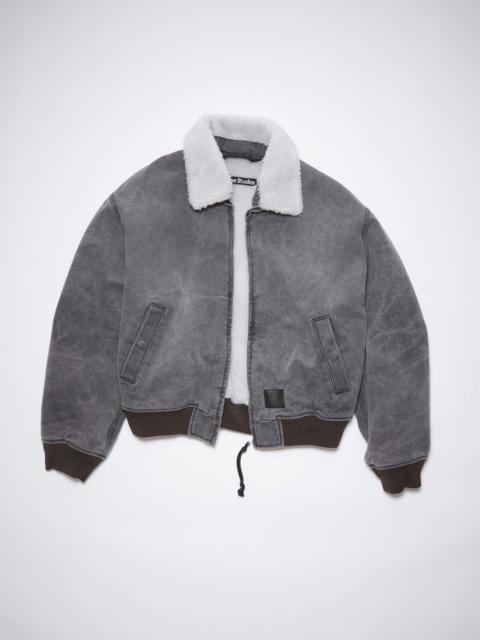 【ACNE STUDIOS】fleece-lined cotton-canvas ジャケット Acne Studios Cotton-Canvas Bomber Jacket | Liberty