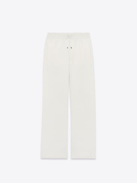SAINT LAURENT wide-leg sweatpants in fleece