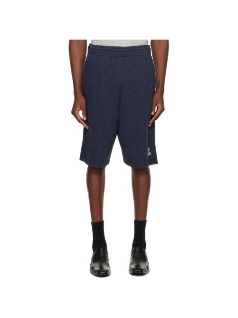 Navy Printed Shorts