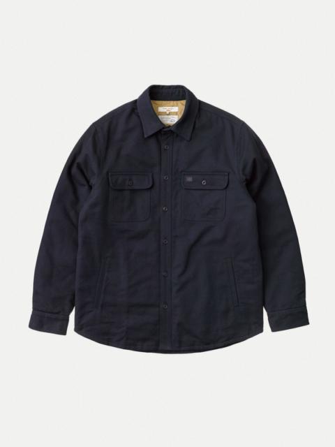 Nudie Jeans Glenn Padded Shirt Navy