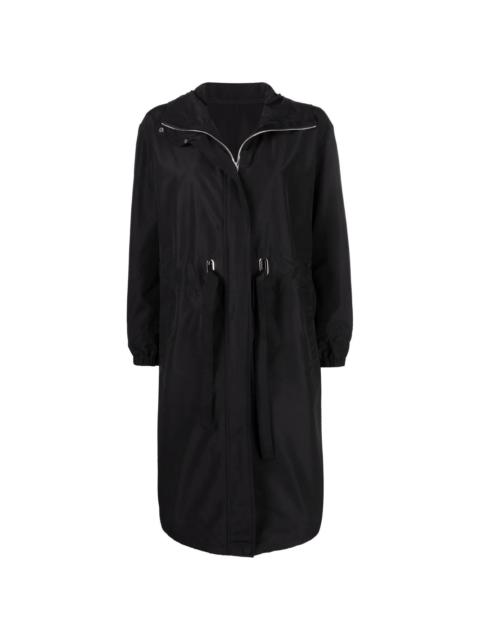 Yves Salomon oversized hooded zip-up coat