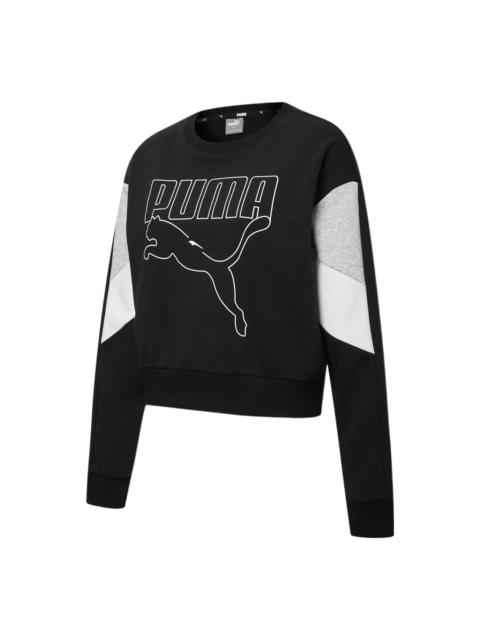 PUMA (WMNS) PUMA Rebel Crew Neck Sweater 'Black' 845607-01