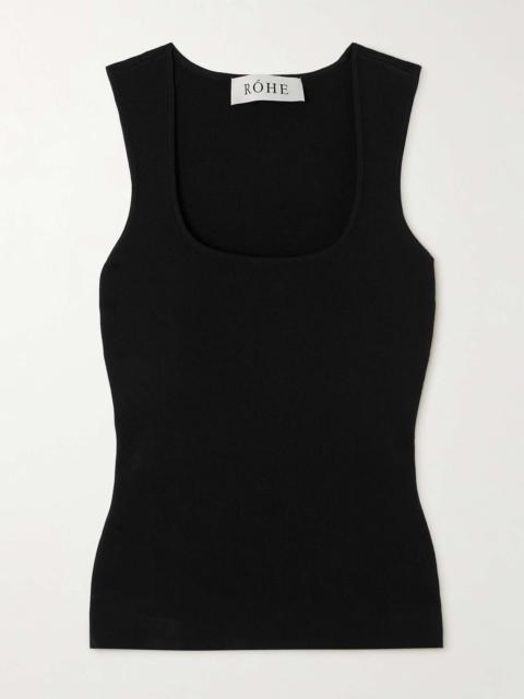 Ribbed-knit tank