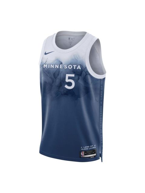 Nike Nike x NBA Minnesota Timberwolves City Edition 2324 Swingman Jersey 'Anthony Edwards 5' DX8510-481