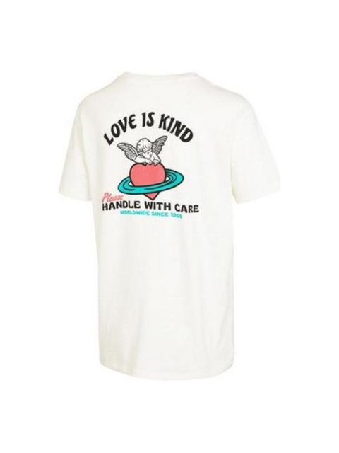 Vans (WMNS) Vans Love Is Kind Boyfriend T-Shirt 'Marshmallow' VN0003KTFS8