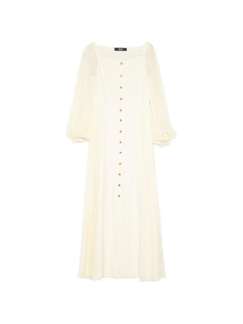 VERSACE pleated maxi dress