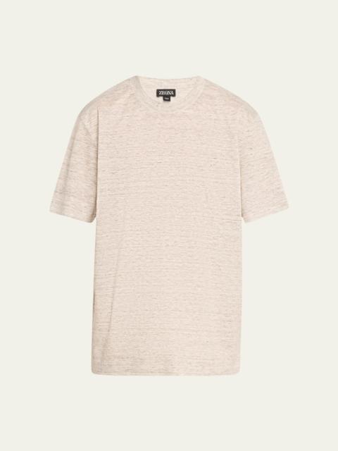 Men's Linen Crewneck T-Shirt