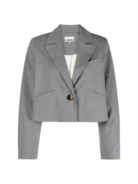 single-breasted cropped jacket