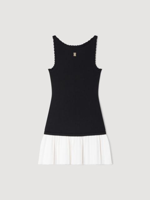 Sandro TWO-TONE MINI DRESS