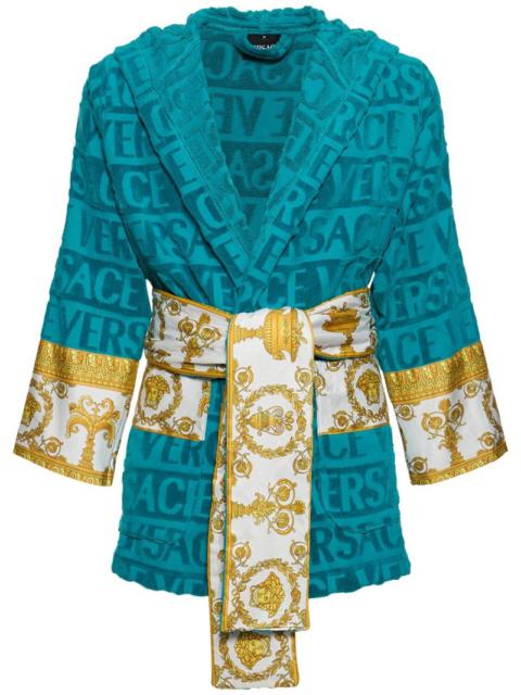 VERSACE Barocco & Robe short cotton robe