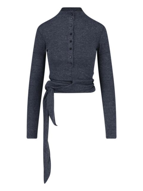 LOW CLASSIC T-SHIRT “BUTTON UP WRAP”