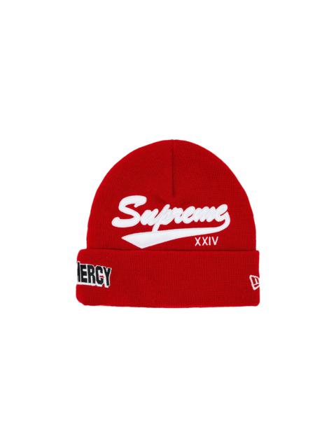 Supreme x New Era Salvation Beanie 'Red'