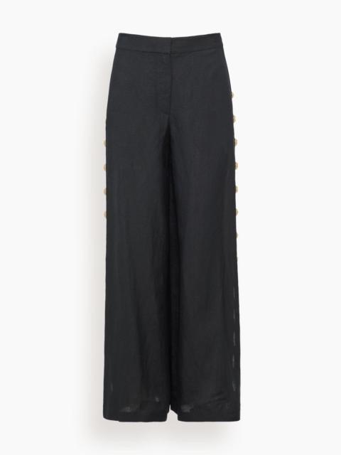 SIMKHAI Cayman Wide Leg Pant in Black