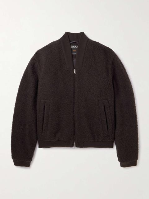 Cashmere-Bouclé Bomber Jacket