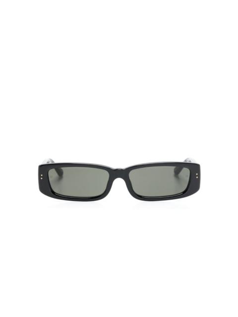 LINDA FARROW Talita rectangle-frame sunglasses