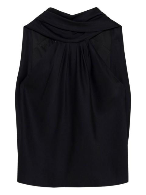 SIMKHAI Scarlett draped-design halterneck blouse