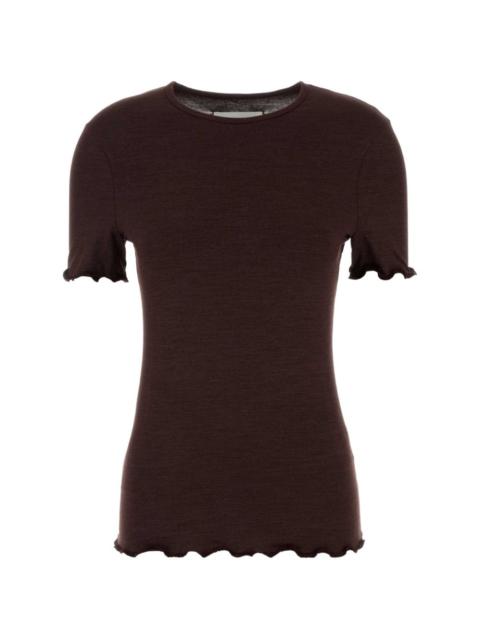 Jil Sander ruffled-sleeve T-shirt