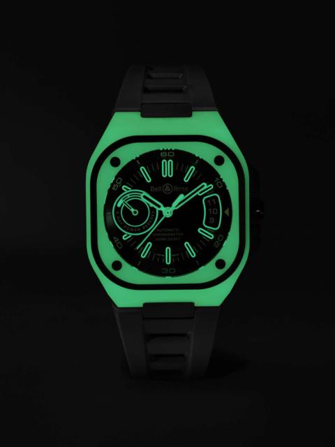 Bell & Ross BR-X5 Limited Edition Automatic 41mm Titanium, Fibreglass and Rubber Watch, Ref. No. RX5R-LUM_TC/SRB
