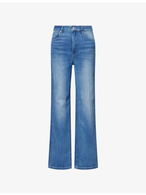 GOOD AMERICAN Good True Straight-Leg Stretch-Denim Jeans