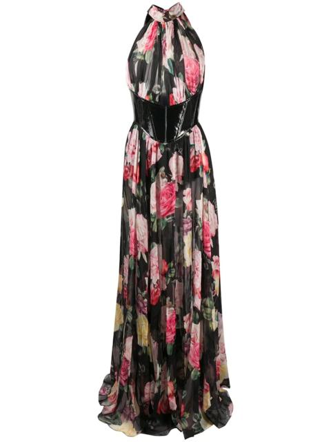 PHILIPP PLEIN Vittoria floral print gown