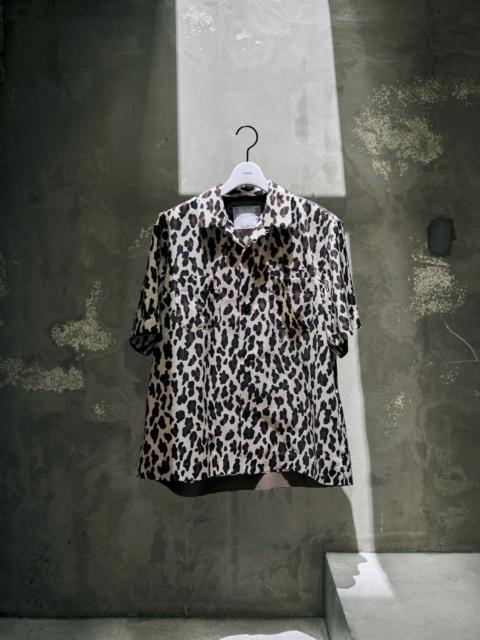 sacai Leopard Print Shirt