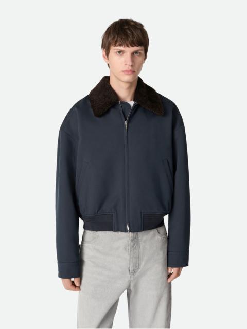 Bottega Veneta Silk And Cotton Twill Bomber Jacket