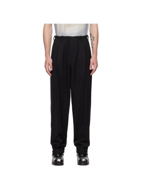 MAGLIANO Black Virgin Wool People's Trousers