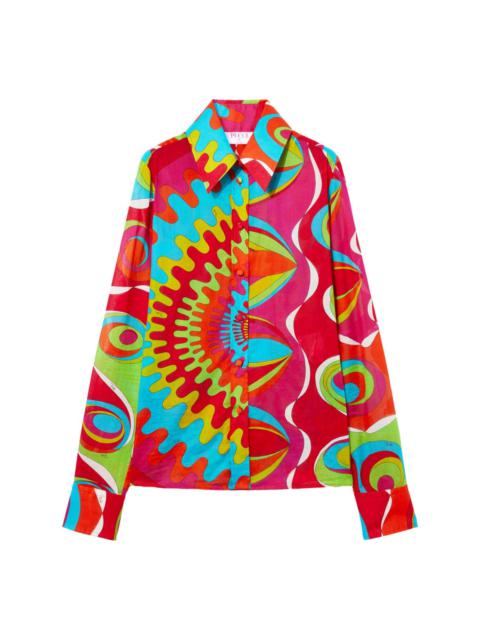 PUCCI Bersaglio-print cotton shirt