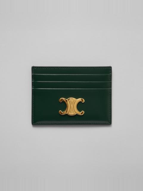 CELINE CARD HOLDER TRIOMPHE IN Shiny calfskin