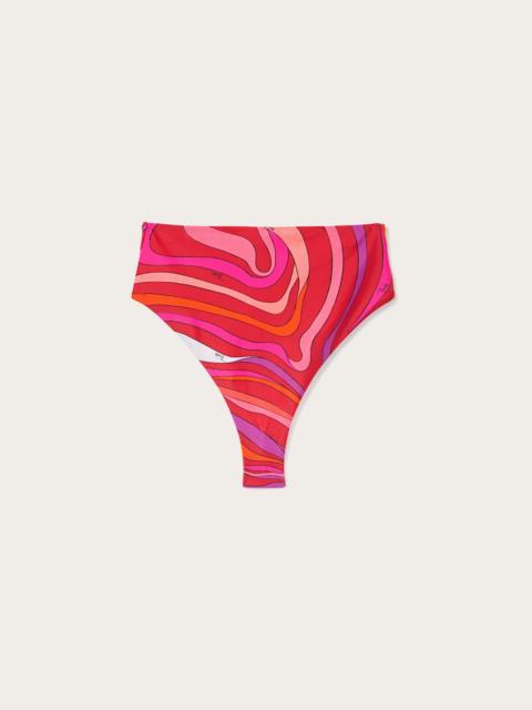 PUCCI MARMO HIGH WAIST BIKINI BRIEF