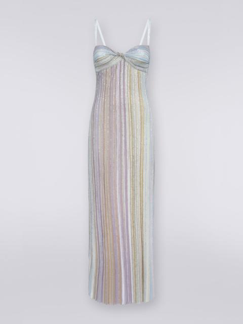 Missoni Long dress with bow neckline and sequins