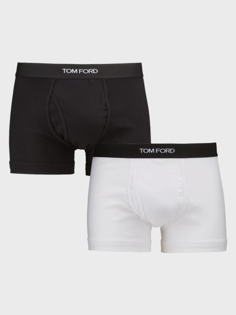 TOM FORD Men's 2-Pack Solid Jersey Boxer Briefs