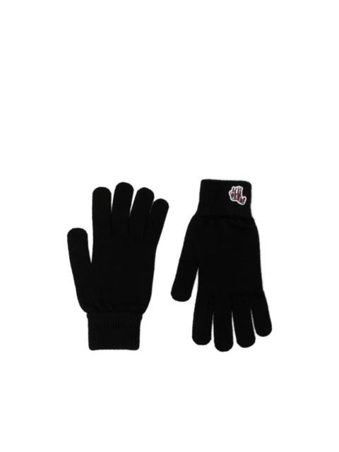 Paul Smith zebra-appliqué wool gloves