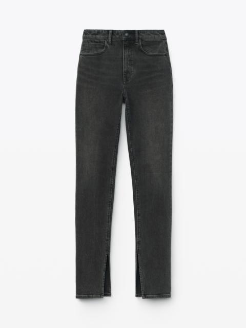 Alexander Wang STOVEPIPE JEAN IN AGED GREY DENIM