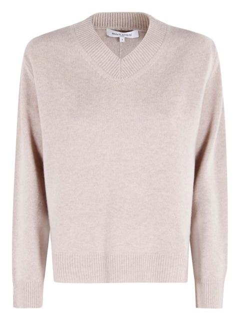 Maison Kitsuné V-neck merino-wool sweater