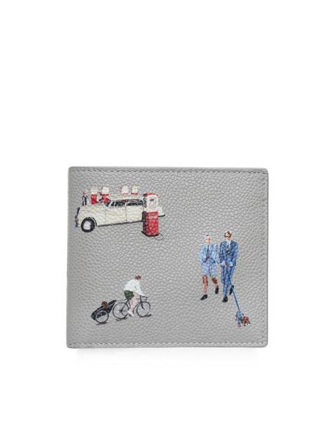 Thom Browne printed pebbled-leather wallet