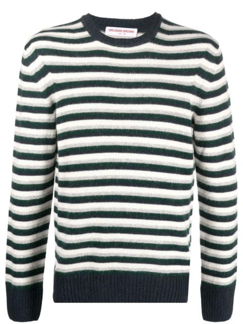 ORLEBAR BROWN stripe-print knit jumper