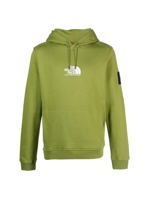 Fine Alpine logo-print cotton hoodie