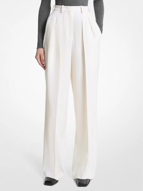 MICHAEL KORS COLLECTION Wool Gabardine Pleated Slouch Trousers