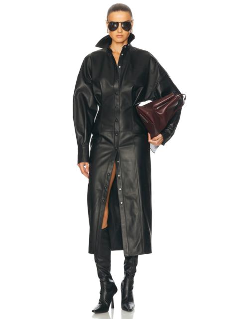 THE ATTICO Long Sleeve Midi Dress