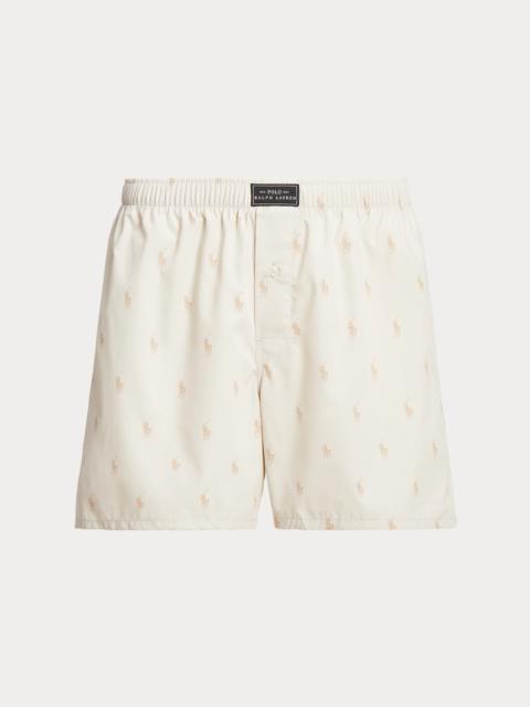 Polo Ralph Lauren Classic Woven Cotton Polo Pony Boxer
