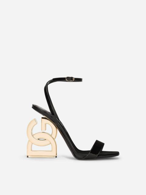 Dolce & Gabbana Patent leather sandals with 3.5 heel