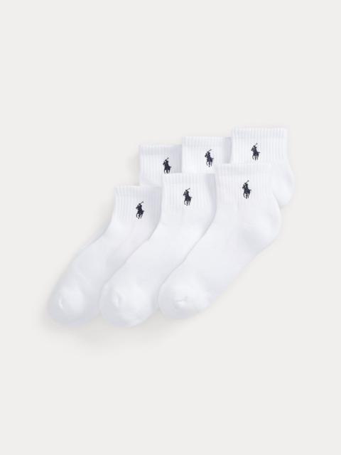 Polo Ralph Lauren Cotton-Blend Quarter Sock 6-Pack