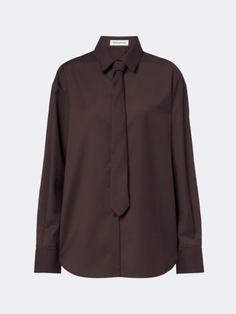 The Frankie Shop Peri tie-neck shirt
