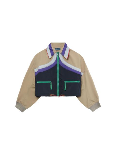 colour-block cropped jacket