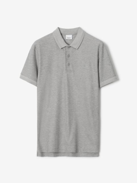 Burberry Monogram Motif Cotton Piqué Polo Shirt