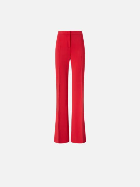 PINKO FLARED ELEGANT TROUSERS IN TECHNICAL CADY