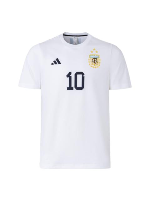 adidas Messi Name And Number Tee 'White' IW3614