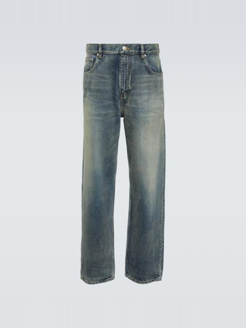 BALENCIAGA Mid-rise tapered jeans