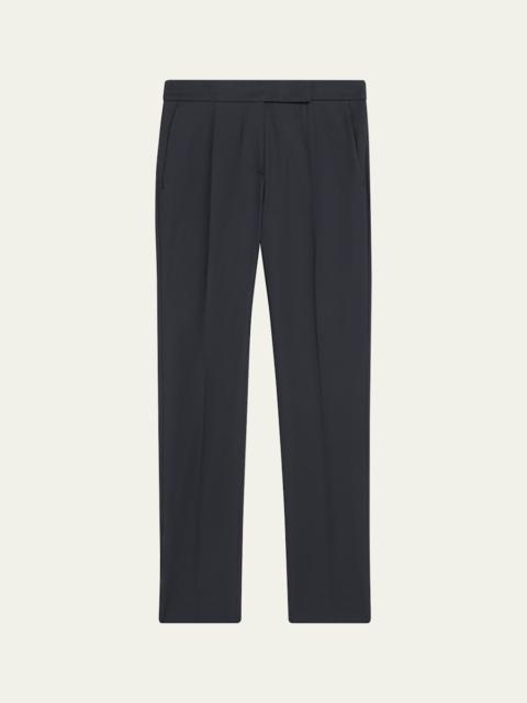 Max Mara Cotton Stretch Straight-Leg Ankle Trousers